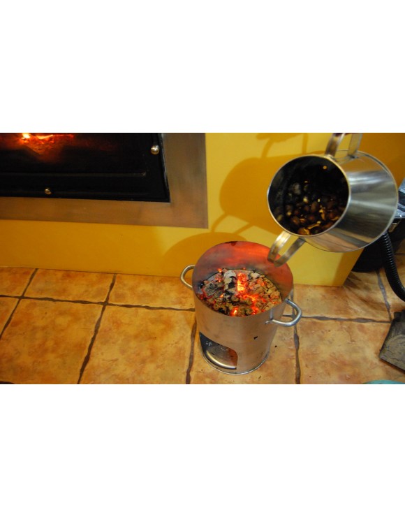 Barbacoa asador de castañas