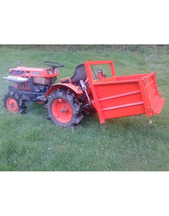 Cajón trasero para mini tractor