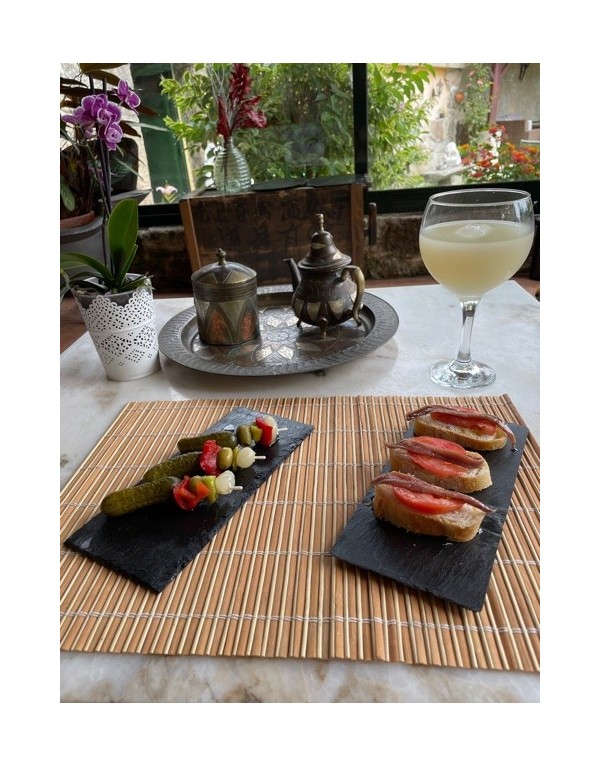 Pizarra para aperitivos