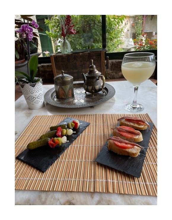 Pizarra para aperitivos