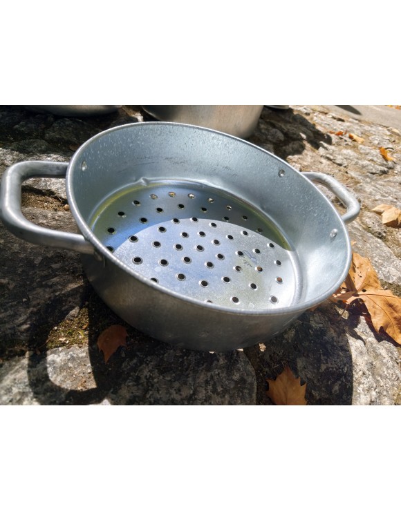 Cazuela Castañera de Aluminio Reforzado 22 cm
