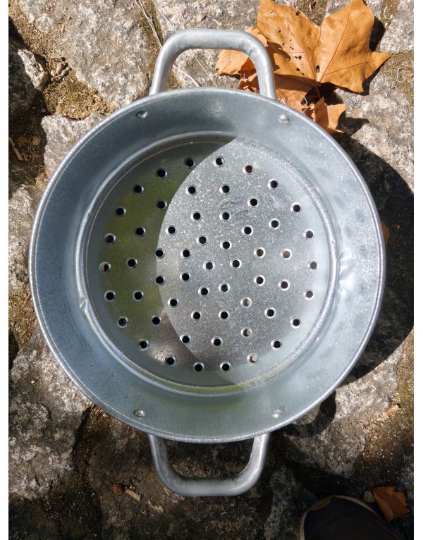Cazuela Castañera de Aluminio Reforzado 22 cm