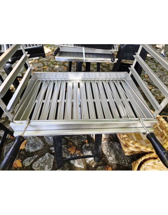 Barbacoa Inox de Sobremesa 60x30 cm