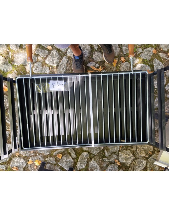 Barbacoa de Sobremesa en Hierro Negro 60x30 cm