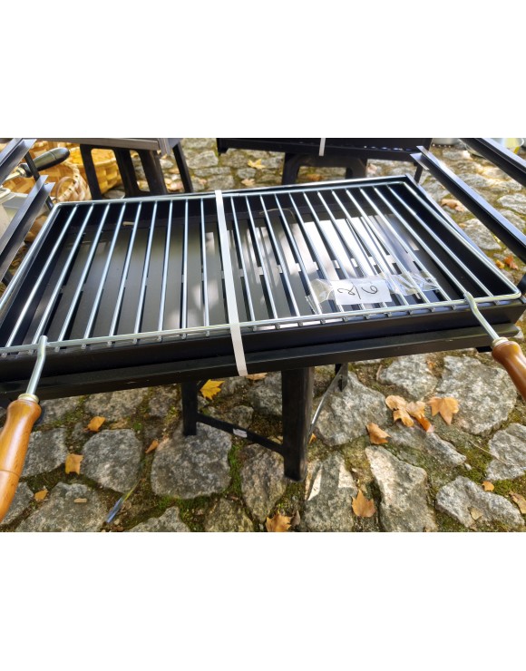 Barbacoa de Sobremesa en Hierro Negro 60x30 cm