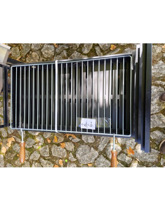 Barbacoa de Sobremesa en Hierro Negro 60x30 cm